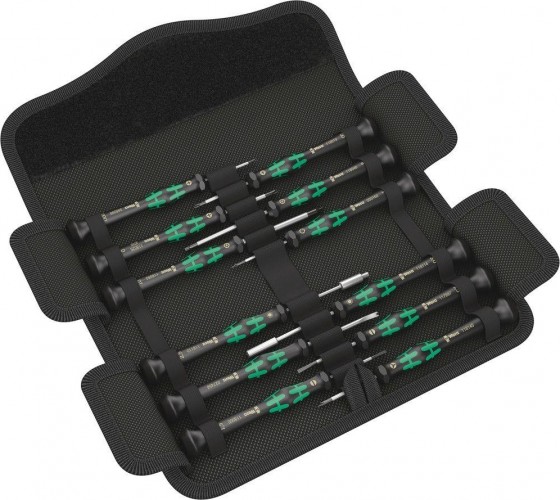 Набор отверток WERA 05073677001 kraftform micro 12 electronics 1 прецизионных, 12  WE-073677