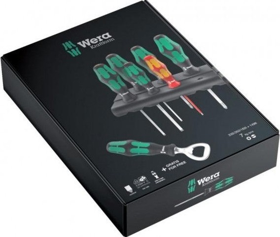 Набор отверток WERA Kraftform Plus 350/335/160i/7 набор отверток с подставкой + бутылочная открывалк WE-203775 - изображение 2