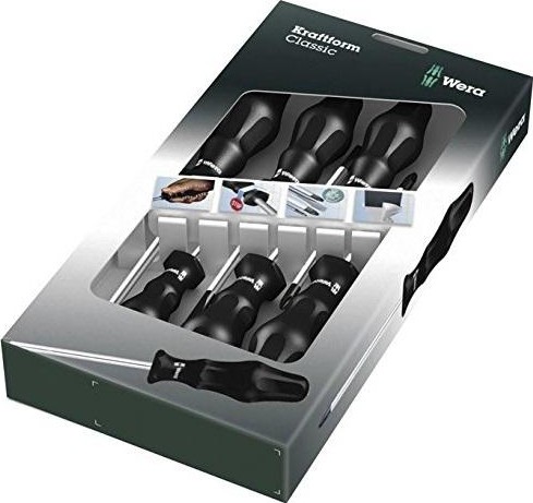 Набор отверток WERA Kraftform Classic 1734/55/6 SATZ 6TLG / 6 PCS   WE-031281 WE-031281