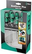 Набор отверток WERA Kraftform Plus 334/355/6 SR SATZ 6TLG.   WE-105661 WE-105661