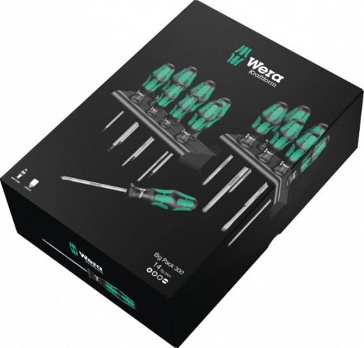 Набор отверток WERA Kraftform Big Pack 300 Pack 300  WE-105630 - изображение 3