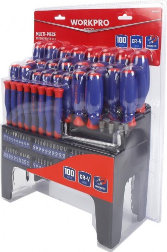 Набор отверток WORKPRO WP200507 с битами 100шт с подставкой - изображение 2