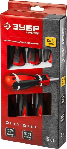 Набор отверток ЗУБР Мастер-6 шт 25066 - изображение 3