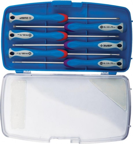 Набор отверток ЗУБР МАСТЕР TX-6 шт. для точных работ 6 предм., 25658-H6_z01