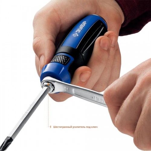 Набор отверток ЗУБР ПРОФЕССИОНАЛ УДАРНИК ударных, 6 шт 25026 - изображение 5