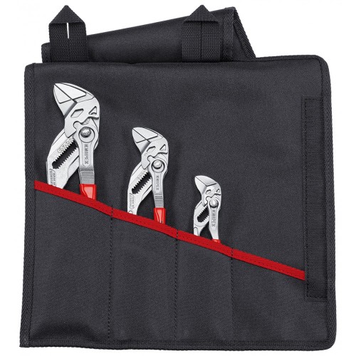 Набор переставных клещей KNIPEX KN-001955S6 в сумке-скрутке KN-8603125/180/250, 3 пред.