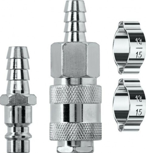 Набор перходников KRAFTOOL 10мм (штуцер "елочка"-рапид муфта) + (рапид штуцер-штуц 06599-10-H