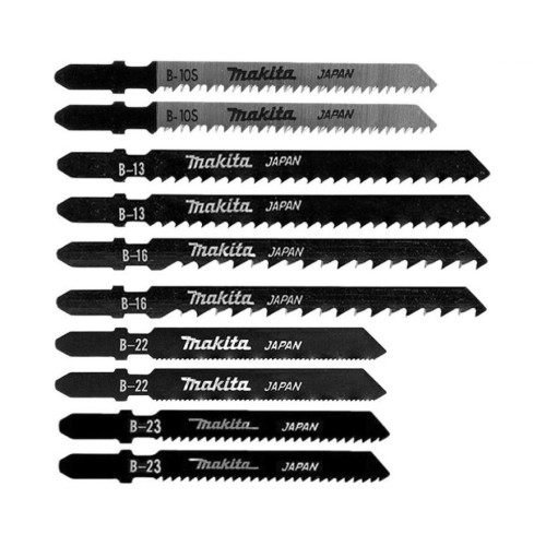 Набор пилок для электролобзиков MAKITA B-44410 10 шт. (Дерево Basicx2,Fastх2, Finishx2, Металл ) - изображение 2