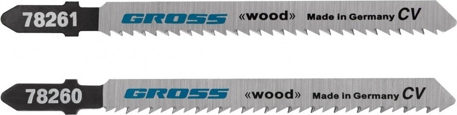 Набор пилок GROSS 78255 для электролобзика по дереву, 2 шт.