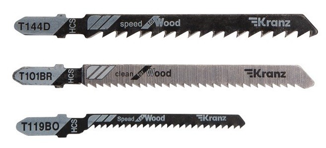 Набор пилок Kranz KR-92-0322 № 3 T144D/T101BR/T119BO (3 шт./уп.)