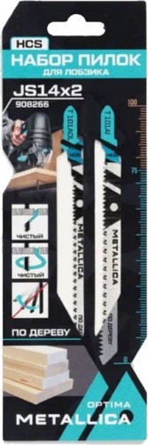 Набор пилок METALLICA Optima №14 по ламинату: T101AI/T101AOL, чистый рез, 2шт 908266