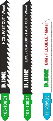 Набор пилок универсальные D.BOR (дерево и металл) (103-100e1, 101-100d1, 111-085c3) (3 шт.) D-193-SET-01-03 - изображение 2