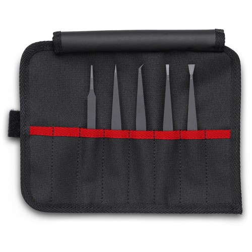 Набор пинцетов KNIPEX KN-920005ESD углепластиковых ESD, 5 пр.