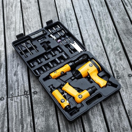 Набор пневмоинструмента DEKO 34 предмета Premium 018-0908 - изображение 4