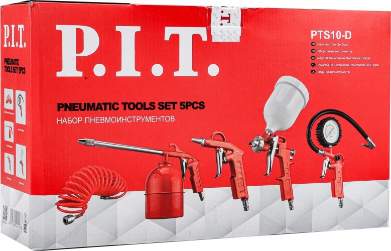 Набор пневмоинструмента P.I.T. PTS10-D Cтандарт - изображение 3