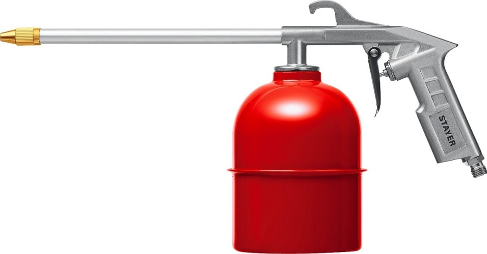 Набор пневмоинструмента STAYER MASTER 5 предметов, краскораспылитель с верхним бачком 06488-H5 - изображение 5