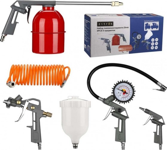 Набор пневмоинструмента ZITREK 5PCS (5 предметов) 018-0904