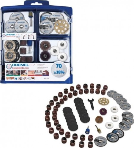 Набор принадлежностей DREMEL EZ SpeedClic универсальный (70 предметов) 2615E725JA
