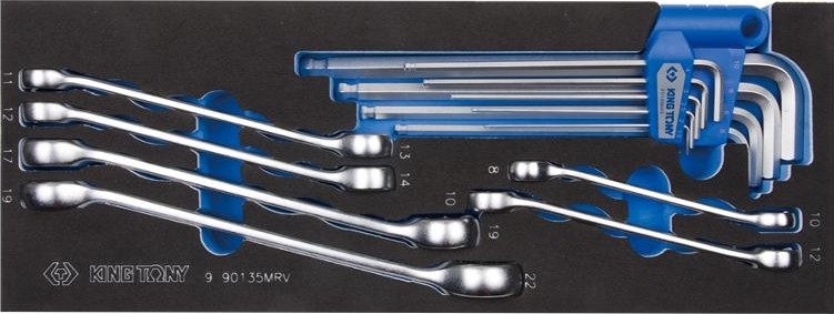 Набор разрезных ключей KING TONY 15 предметов ложемент 9-90135MRV 9-90135MRV