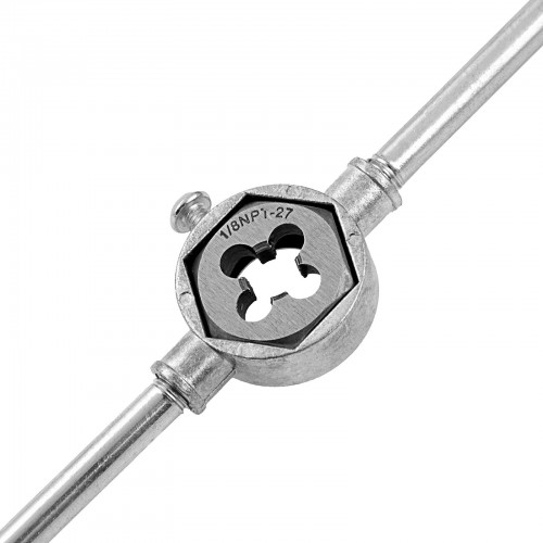 Набор резьбонарезных инструментов Sparta М3 метчиков и плашек м3-м12, плашко-метчикодержатель, 773155 - изображение 5