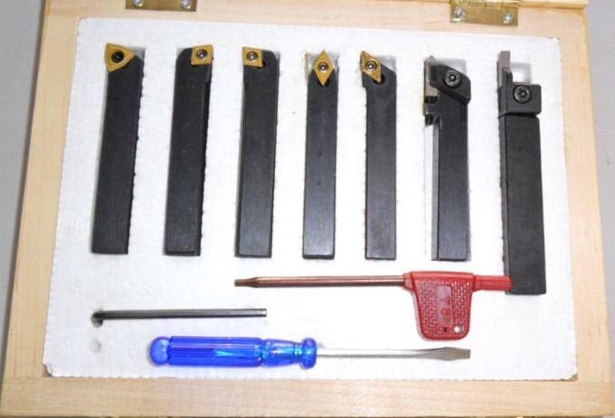 Набор резцов JET 50000953 7 шт, 8х10 мм, с мех.креплением пластин