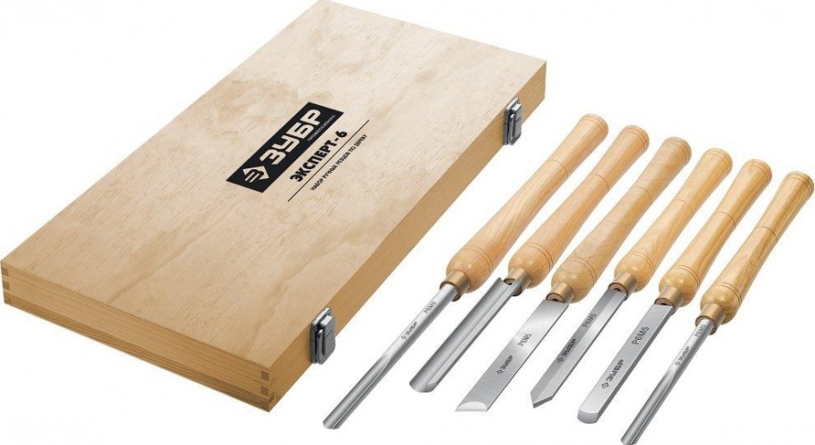 Набор резцов по дереву ЗУБР 18370 Эксперт-6 6 пр.