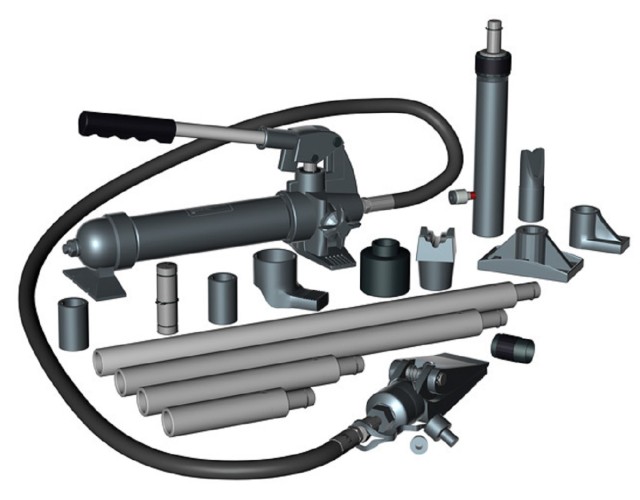 Набор рихтовочного оборудования СОРОКИН 6.104 17 предметов 4 т