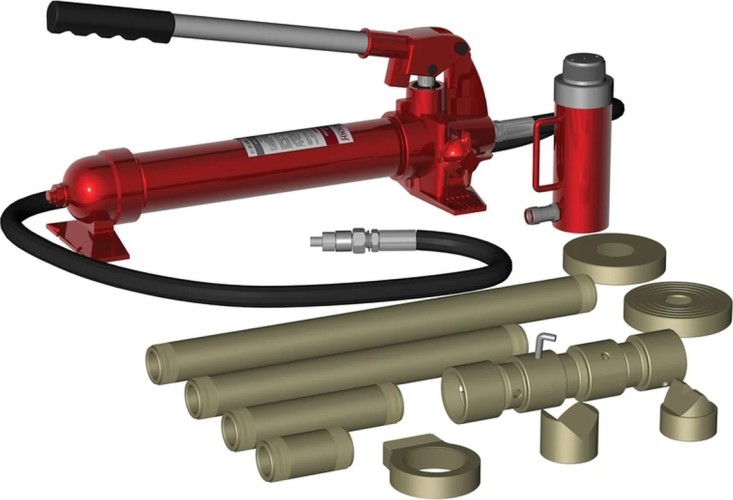 Набор рихтовочного оборудования СОРОКИН 6.122 16 предметов 20 т
