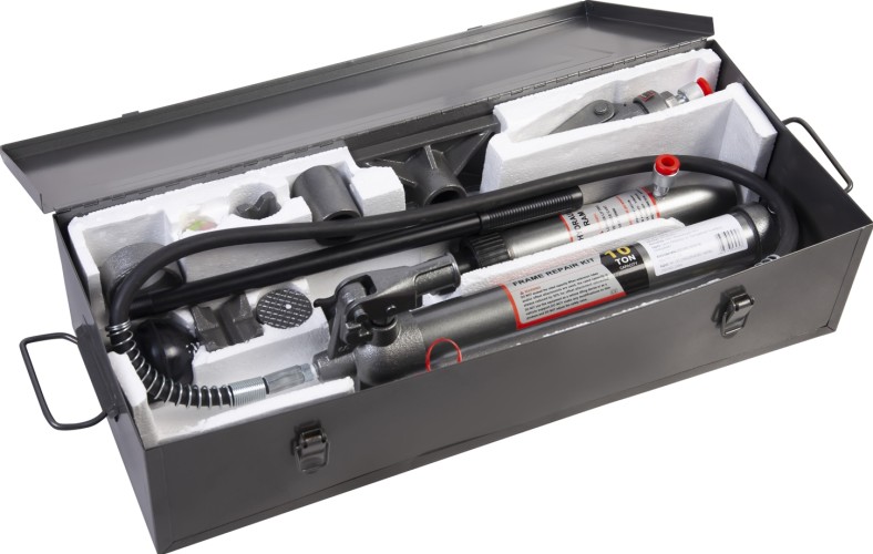 Набор рихтовочного оборудования OPTIMUS OPT-830310 гидравлический с усилием 10 т, металлический кейс в0000128752