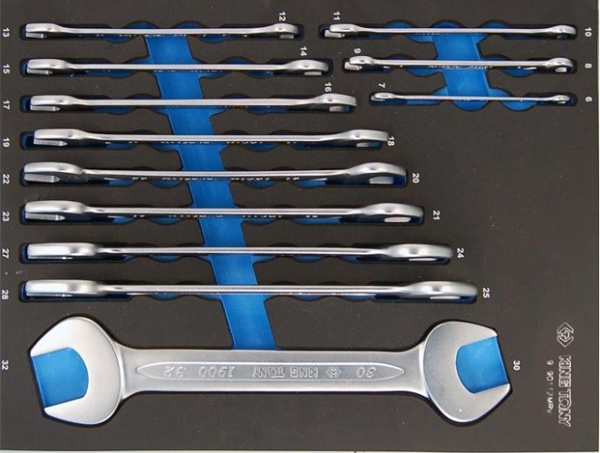 Набор рожковых ключей KING TONY 12 предметов ложемент 9-1112MRV 9-1112MRV