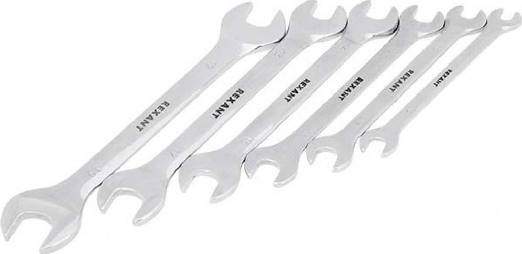 Набор рожковых ключей REXANT 12-5843 CRV 6 шт. - изображение 2