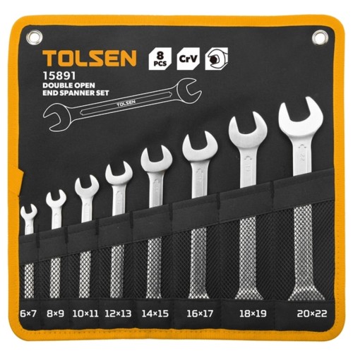 Набор рожковых ключей TOLSEN TT15891 6-22 мм, 8 пр.