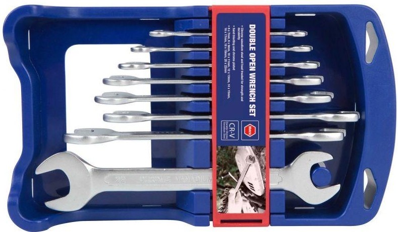 Набор рожковых ключей WORKPRO WP202506 двусторонние 8шт. (6-22мм) - изображение 3