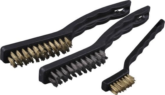 Набор щеток STAYER "MASTER" 3515-Н3 3 шт., стальные с пластмассовой ручкой 3515-H3