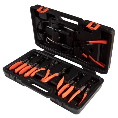 Набор щипцов для пружинных хомутов AFFIX AF10330010C для системы охлаждения двигателя, кейс, 10 предмет - изображение 2