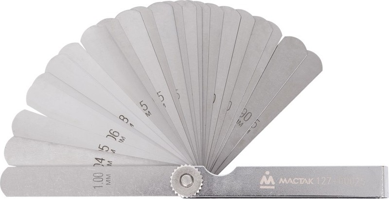 Набор щупов МАСТАК 0,04 -1,00 мм 25 шт 127-00025 127-00025