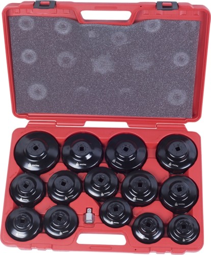 Набор съемников для масляных фильтров МАСТАК 15 предметов 103-40015C 103-40015C - изображение 2