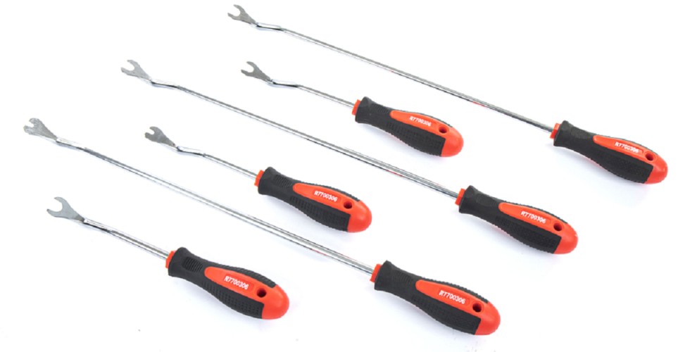 Набор съемников обшивки (клипс) салона ARNEZI R7700306 стандарт + удлиненные 6 пр.