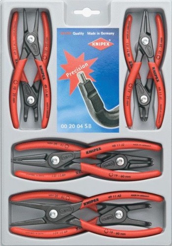 Набор съемников стопорных колец KNIPEX 8 предметов 002004SB KN-002004SB