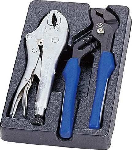 Набор шарнирно-губцевого инструмента KING TONY 2 предмета ложемент 9-40102GP 9-40102GP