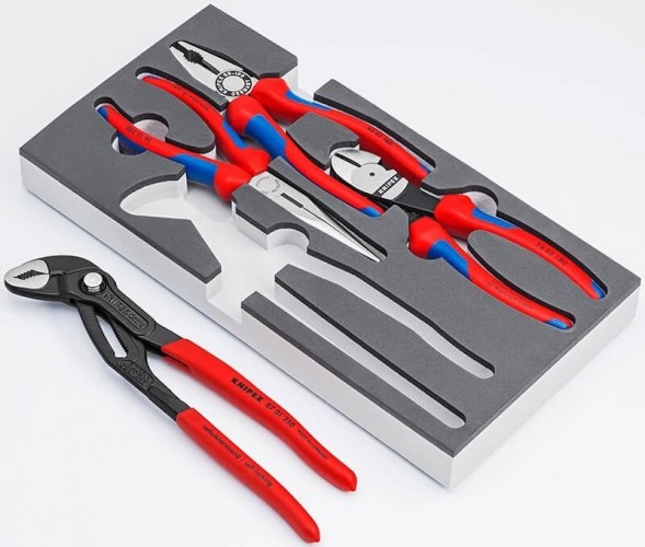 Набор шарнирно-губцевого инструмента KNIPEX basic 4 предмета 002001V15 KN-002001V15 - изображение 3