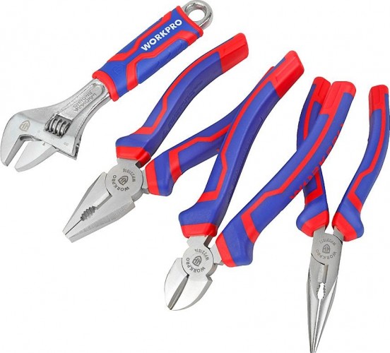 Набор шарнирно-губцевого инструмента WORKPRO WP201009 4шт. - изображение 2