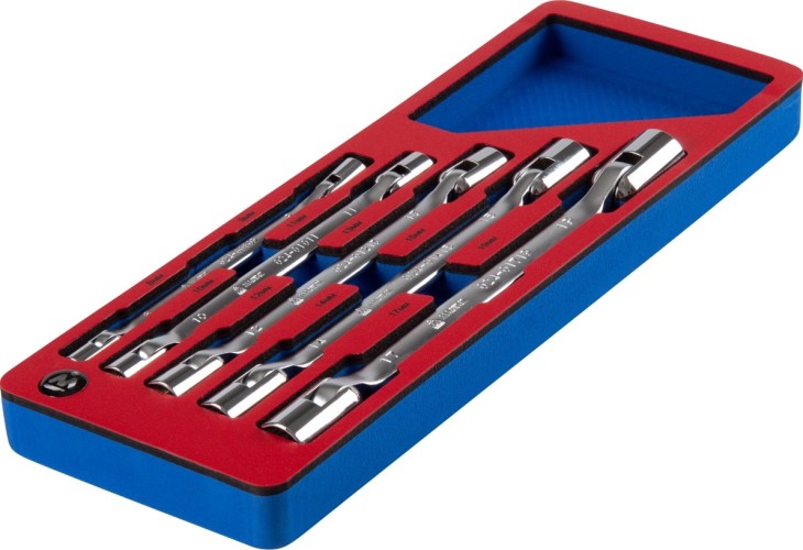 Набор шарнирных ключей в лотке МАСТАК 5-2405 5 предметов - изображение 2