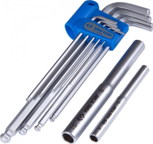 Набор шестигранников KING TONY 20109MRU с шаровым окончанием длинные - изображение 3