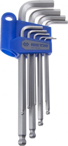 Набор шестигранников KING TONY 20129SR 1/16"-3/8" с шаровым окончанием 9 предметов