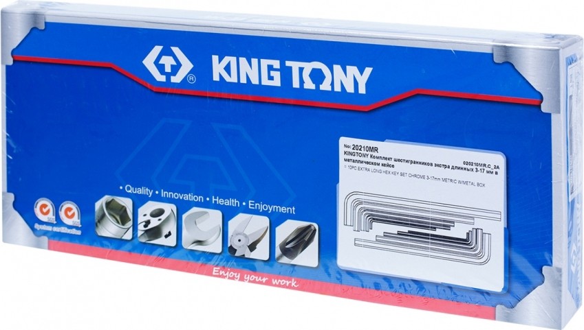 Набор шестигранников KING TONY 20210MR экстрадлинные - изображение 4
