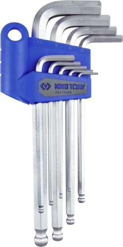 Набор шестигранников KING TONY 20110MR с шаровым окончанием