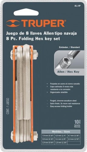 Набор шестигранников TRUPER ALL-8M 15555 - изображение 2