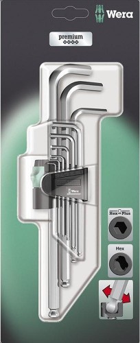 Набор шестигранников WERA 950 PKLS/9 SM SB 9 предметов WE-073594 WE-073594