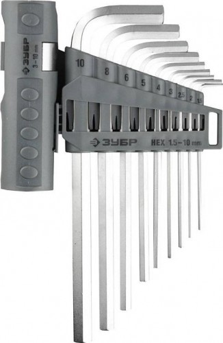 Набор шестигранников ЗУБР "ПРОФИ" длинные 2745-3-1 2745-3-1_z01